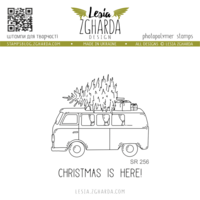 Lesia Zgharda Design: Christmas Bus  - leimasinsetti