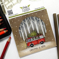 Lesia Zgharda Design: Background Trees  - leimasin