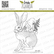 Lesia Zgharda Design: Gnome riding a hare  - leimasin