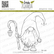 Lesia Zgharda Design: Christmas Gnome with lantern  - leimasin