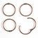 Vaessen Creative Book Bindings Rings: Copper 38mm - saranarengaslajitelma