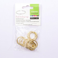 Vaessen Creative Book Bindings Rings: Gold 20 mm - saranarengaslajitelma