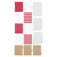 Simple Stories Snap Binder 6x8: Red -kansio