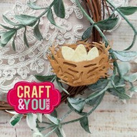 Craft & You: Nest with Eggs  -stanssisetti