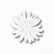 Gummiapan: Flower with stitches   - stanssi