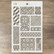 Ciao Bella 5x8 Stencil : Patchwork -sabluuna
