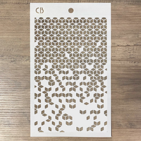 Ciao Bella 5x8 Stencil : Cubes  -sabluuna