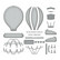 Spellbinders: 3D Vignette Hot Air Balloon - stanssisetti