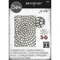 Sizzix 3D Texture Fades: Mosaic by Tim Holtz   -kohokuviointikansio