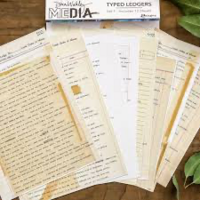 Ranger Dina Wakley Typed Ledgers 1