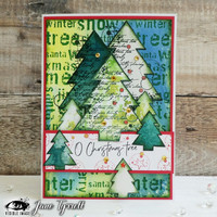 Visible Image: Grunge Christmas Words A6 - leimasin