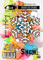 Visible Image: Snowflake Grunge A6 -leimasinsetti
