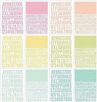 Simple Stories: Color Vibe Alpha Sticker Book: Lights - tarrakirja
