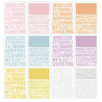 Simple Stories: Color Vibe Alpha Sticker Book: Spring - tarrakirja