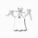 Gummiapan: Tag with Bows  - stanssisetti