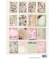 Studio Light DIY Block : Vintage Roses  #44 - askartelulehtiö