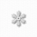 Gummiapan: Snowflake with Star - stanssi