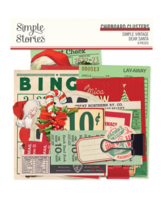 Simple Stories: Simple Vintage Dear Santa Chipboard Clusters - leikekuvat