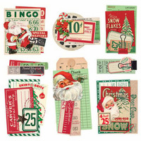 Simple Stories: Simple Vintage Dear Santa Chipboard Clusters - leikekuvat