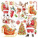 Ciao Bella: Fussy Cut Vellum set 6x6  - Dear Santa