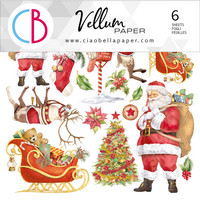 Ciao Bella: Fussy Cut Vellum set 6x6  - Dear Santa