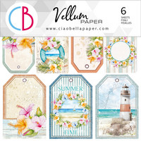 Ciao Bella: Fussy Cut Vellum set 6x6  - Summer Breeze