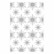 Sizzix 3D Texture Fades: Snowflake Sparkle - kohokuviointikansio