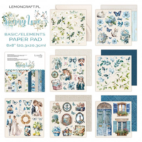 Lemoncraft: Sunny Love Elements  for fussy cutting 8x8  -paperilehtiö