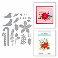 Spellbinders: Christmas Bird Poinsettia - stanssisetti