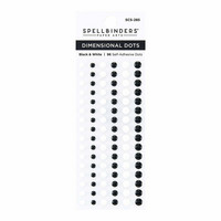 Spellbinders: Dimensional Dots - Black & White Enamel Dots