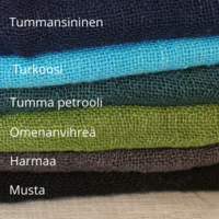 Pellavaponcho Tähtimö, pitkä