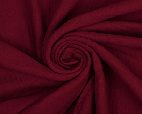 Double gauze/harsokangas, burgundy