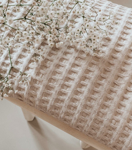 PALA 60 cm: Muhkea vohvelikangas, beige
