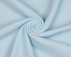 Double gauze/harsokangas, baby blue