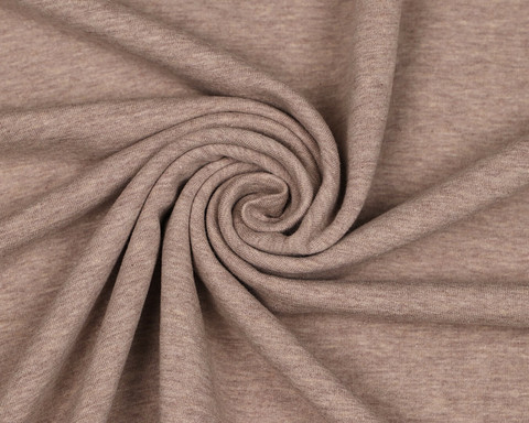 Trikoo, meleerattu tumma beige