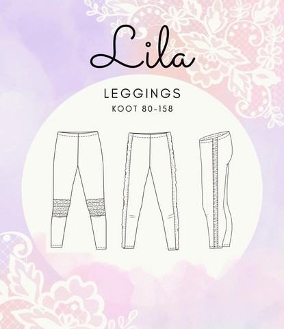 Mimmila Made: Lila-leggingskaava lapsille (paperikaava, koot 80-158)
