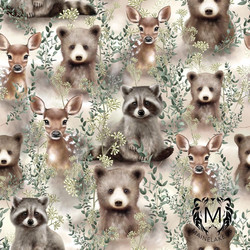 Viimeinen PALA 105 cm: Mainelakeus: Forest animals, trikoo