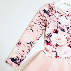 My flowery day, light pink, trikoo