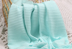 Pieniruutuinen vohvelikangas, ice mint