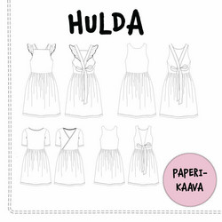 Kaavastudio AinoA: Hulda-mekkokaava (paperikaava, koot 92-140)