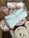 PALA n. 80 cm: Double gauze/harsokangas, sea green