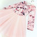 *Lievä II-laatu* Viimeinen PALA 160 cm: My flowery day, light pink, trikoo