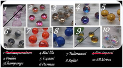 3708 Alise Design  Väriä vaihtavat kristallikorut VALITSE VÄRI
