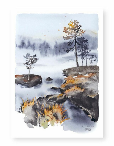 Ester Visual: Erämaan reunalla A4, 21x30 cm