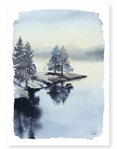 Ester Visual: Tyyntä joella 50x70 cm