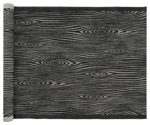 VIILU -laudeliina musta-pellava 48x60 cm