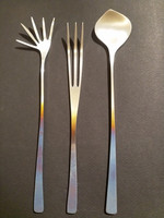 Latimeria ottimet, 3 kpl setti, ruostumaton teräs, velvet steel