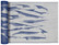 AALLOKKO-laudeliina/kaitaliina 46 x 150 cm, pellava-sininen