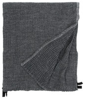 Nyytti-pyyhe 65 x 130 cm, musta-harmaa