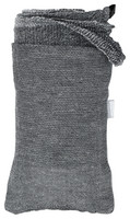 Nyytti-pyyhe 65 x 130 cm, musta-harmaa